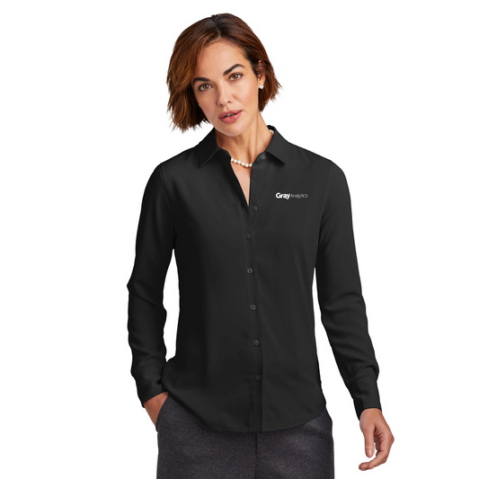 Brooks Brothers Women’s Full-Button Satin Blouse - BB18007