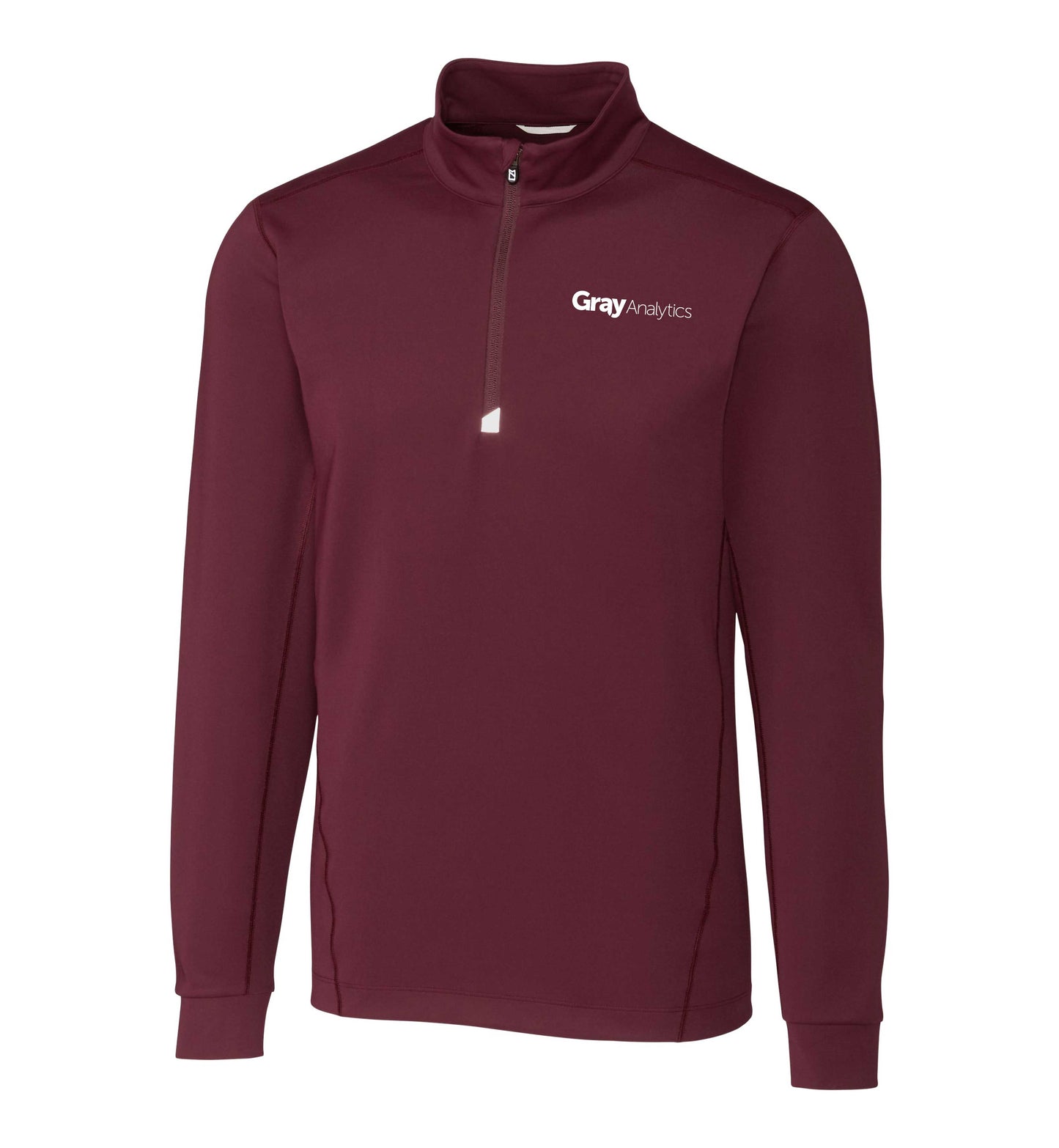 Men's Cutter & Buck Traverse Stretch Eco Quarter Zip Pullover - MCK00067