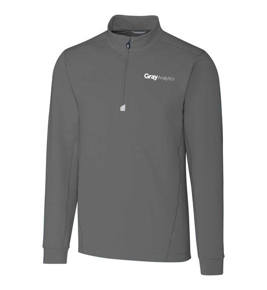 Men's Cutter & Buck Traverse Stretch Eco Quarter Zip Pullover - MCK00067