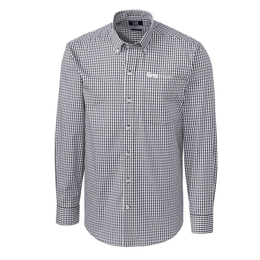 TALL - Cutter & Buck Easy Care Stretch Gingham Dress Shirt - MCW00143
