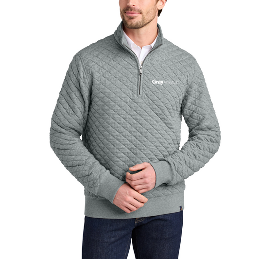 MEN'S Brooks Brothers Diamond Quilt Quarter Zip - BB18212