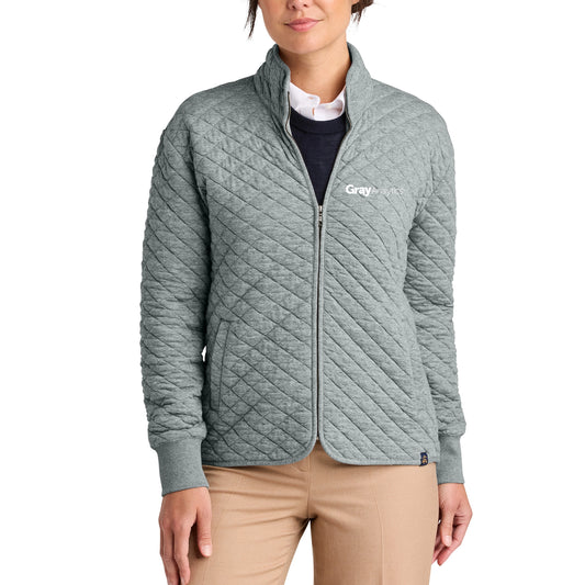 WOMEN'S Brooks Brothers® Diamond Quilt Full-Zip - BB18213