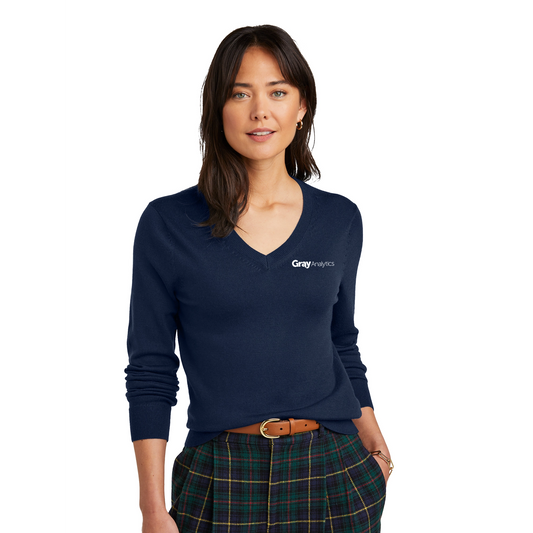 Brooks Brothers  Women’s Washable Merino V-Neck Sweater - BB18411