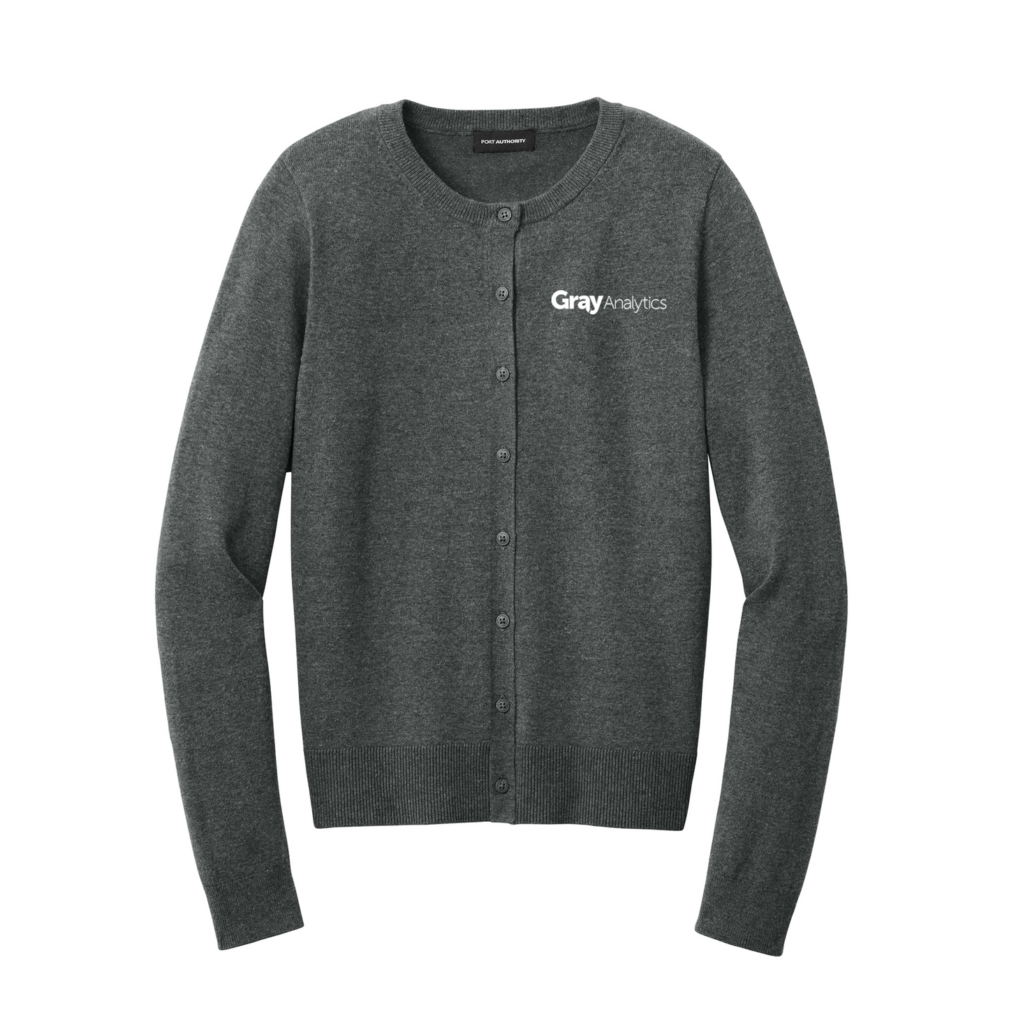 WOMEN'S Port Authority® Easy Care Crewneck Cardigan Sweater - LSW2870
