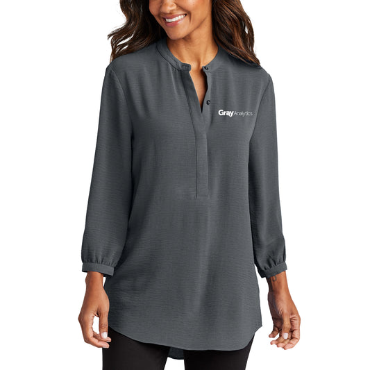 WOMEN'S Port Authority® 3/4-Sleeve Textured Crepe Tunic - LW713