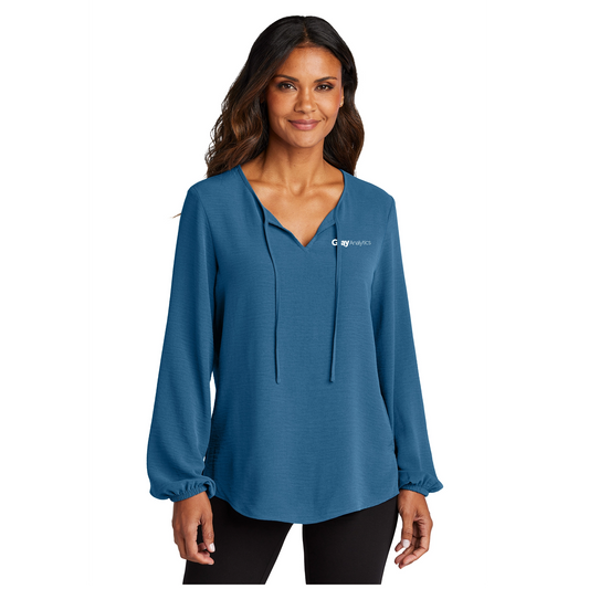 Port Authority Women's Textured Crepe Blouse - LW714