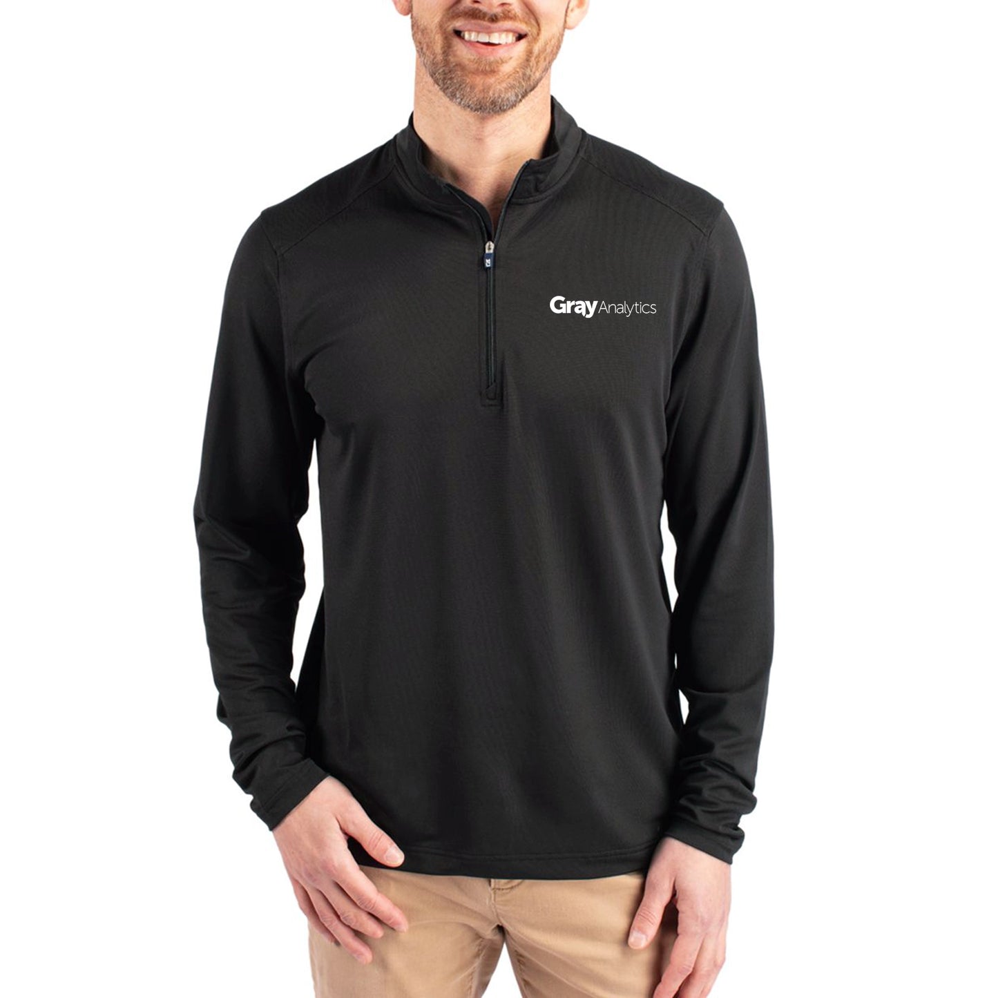 MEN'S Cutter & Buck Virtue Eco Pique Recycled Quarter Zip Pullover (Includes TALL) - MCK01187/BCK01187