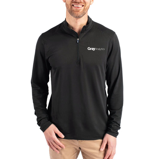 MEN'S Cutter & Buck Virtue Eco Pique Recycled Quarter Zip Pullover (Includes TALL) - MCK01187/BCK01187