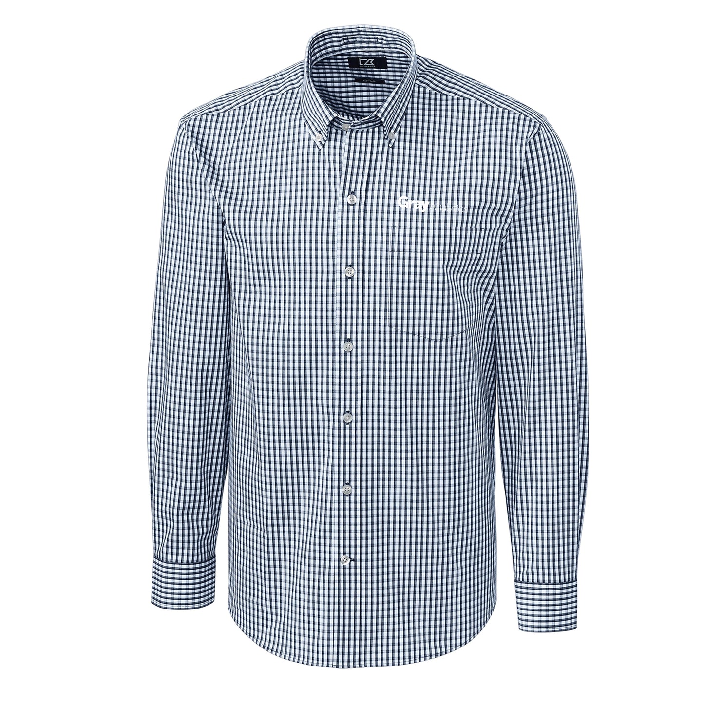 TALL - Cutter & Buck Easy Care Stretch Gingham Dress Shirt - MCW00143