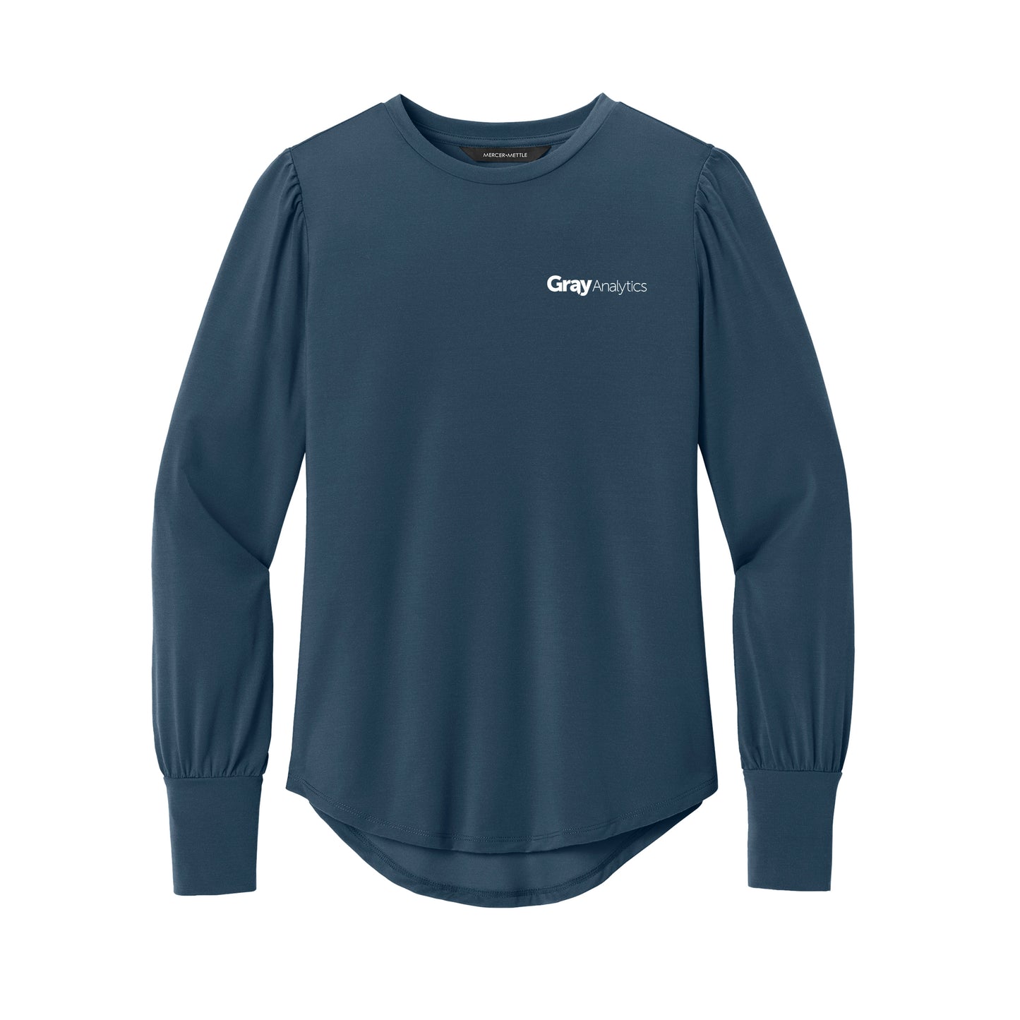 WOMEN'S Mercer+Mettle® Stretch Jersey Long Sleeve Blouson Top - MM1019