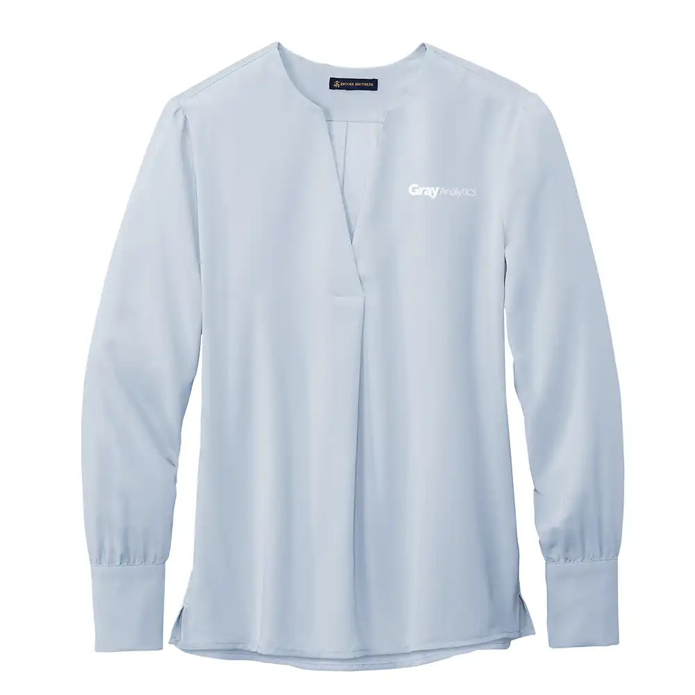 Brooks Brothers® Women’s Open-Neck Satin Blouse - BB18009
