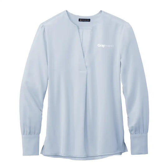 Brooks Brothers® Women’s Open-Neck Satin Blouse - BB18009