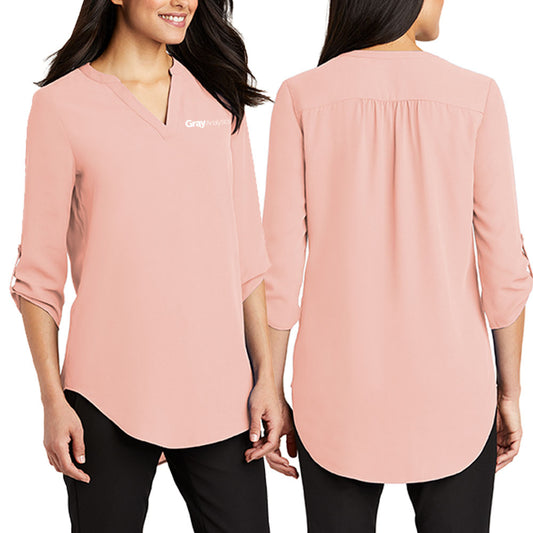 Port Authority Ladies 3/4-Sleeve Tunic Blouse - LW701